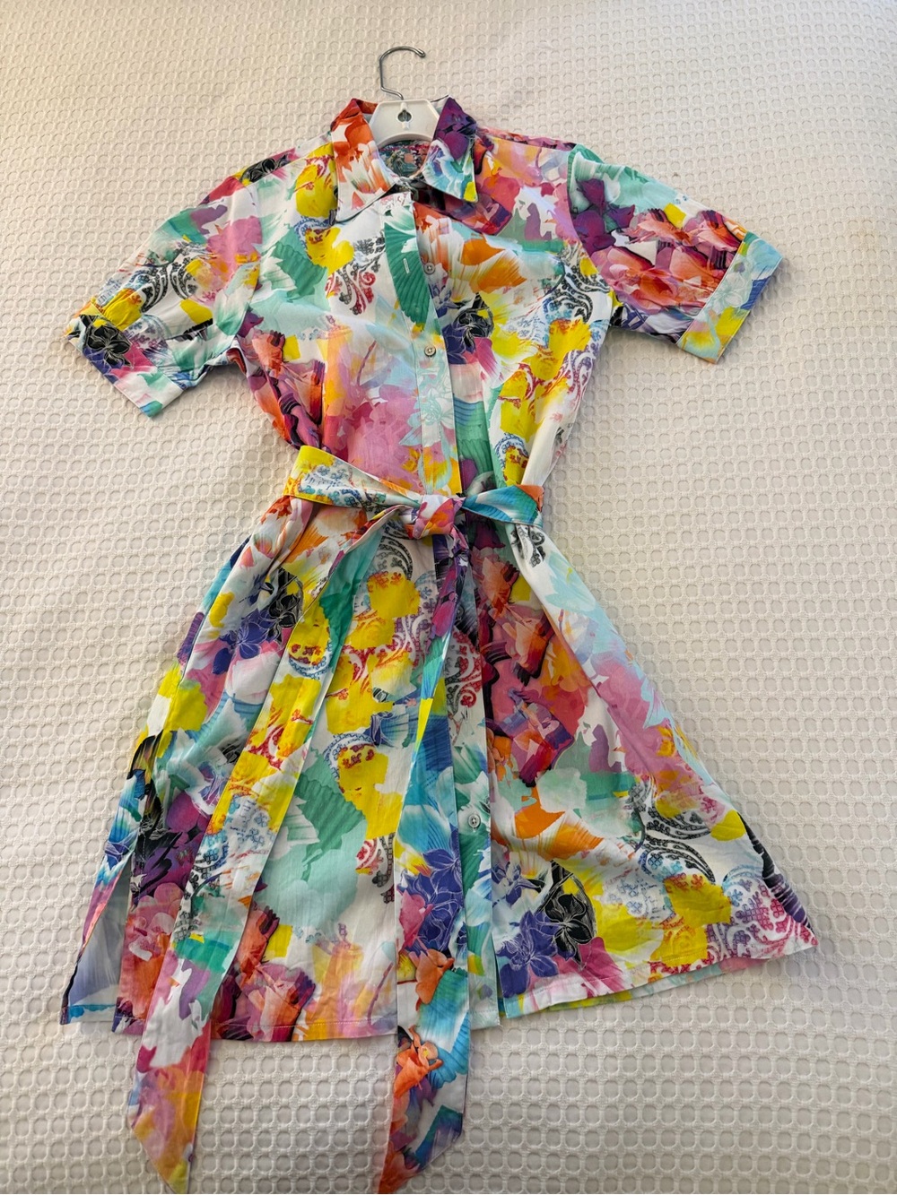 Robert Graham Multicolor Floral Shirt Dress